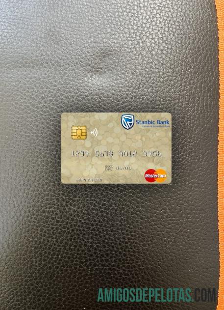 Frente Photolook do Zimbábue Stanbic Bank Mastercard modelo